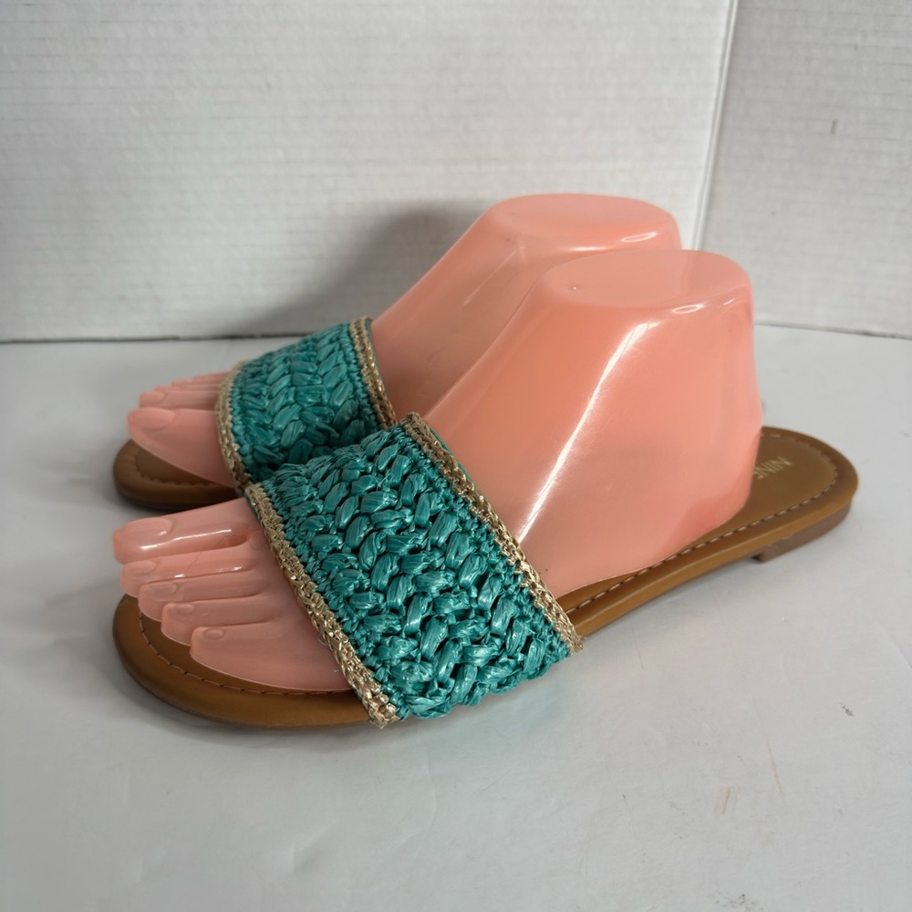 Nine West Blue Beline Slide Sandal  size 10M